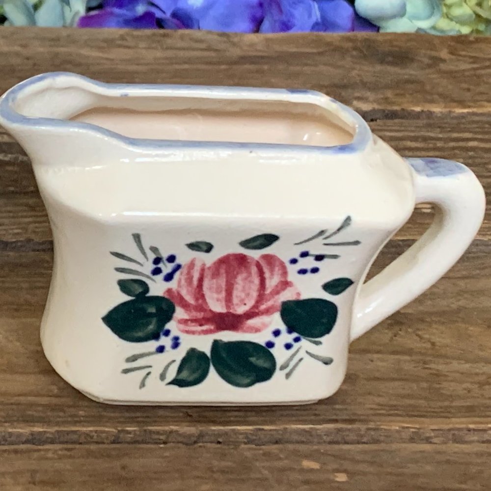 Vintage- MCM Floral Art Deco Creamer & Sugar Set - Picture 13 of 16